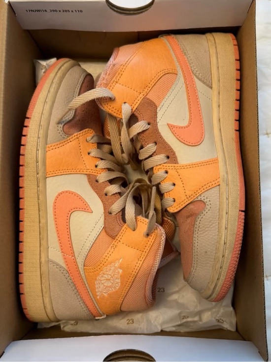 Nike Shoes - Nike Jordan 1 Mid Apricot Orange